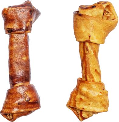 Beefhide 6 to 7-inch Beef & Chicken Flavored Variety Pack Dog Bones, 8 count