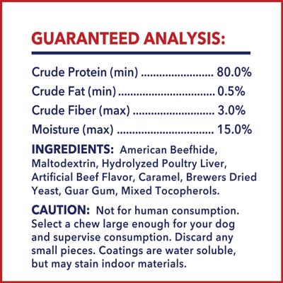 Beefhide 6 to 7-inch Beef & Chicken Flavored Variety Pack Dog Bones, 8 count