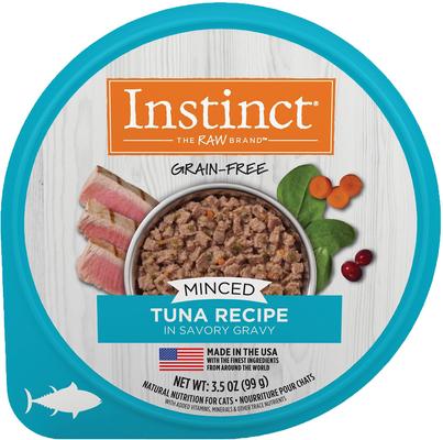 Minced Real Tuna Recipe in Savory Gravy Grain-Free Minced Wet Cat Food, 3.5-oz cup, case of 12