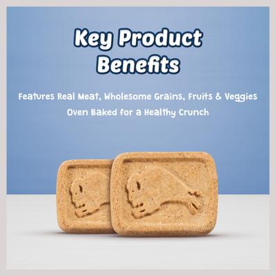 Bundle: Blue Buffalo Mini Health Bars Baked Apples & Yogurt + Baked with Bacon, Egg & Cheese Dog Treats