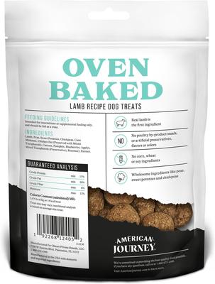 Lamb Recipe Grain-Free Oven Baked Crunchy Biscuit Dog Treats, 8-oz bag