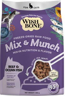 Mix & Munch Raw High-Protein Grain-Free Chicken & Rabbit Freeze-Dried Cat Food, 12.35-oz bag