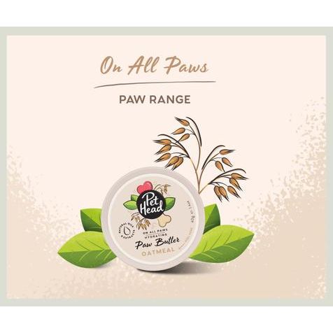 Mantequilla de avena para patas de perros y gatos On All Paws: alivia y nutre las patas y la nariz, frasco de 1.4 onzas líquidas