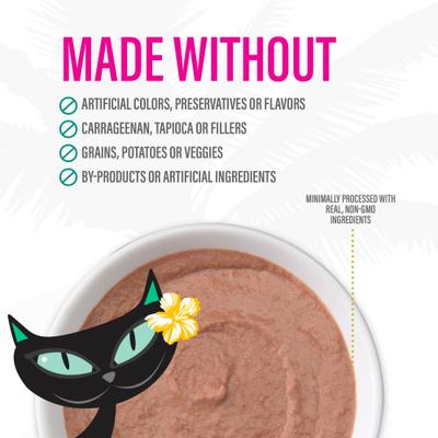 Luau Velvet Mousse Tuna & Chicken Grain-Free Wet Cat Food, 2.8-oz pouch, case of 12
