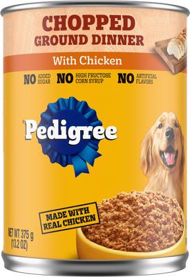 Chopped Ground Dinner with Chicken Adult Canned Wet Dog Food, 22-oz can, bundle of 24