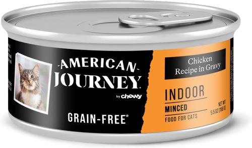 Indoor Pate Chicken Recipe Grain-Free Canned Cat Food, 5.5-oz, case of 24