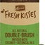 Fresh Kisses Double-Brush Mint Breath Strip Infused Medium Dental Dog Treats, 6 count