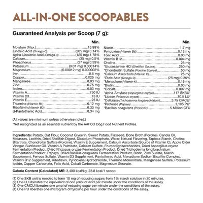 NaturVet, All-In-One 4-in-1 Scoopable Tiny Bites, multivitamínico con glucosamina, probióticos y omegas para perros, 312 g