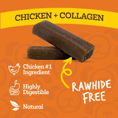 Collawags Bitty Bones Chicken Hard Chews Dog Treat, 10-oz bag