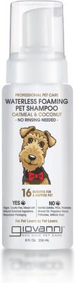 Professional Waterless Foaming Oatmeal & Coconut Dog Shampoo, 8-fl oz bottle