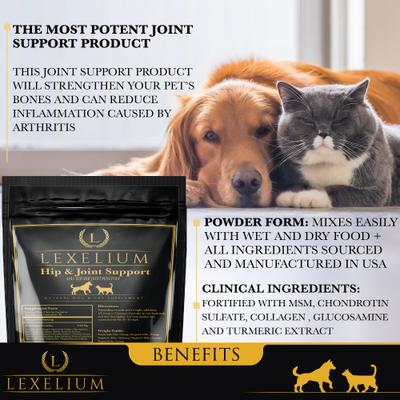 Hip & Joint Support Dog & Cat Supplement, 7-oz bag
