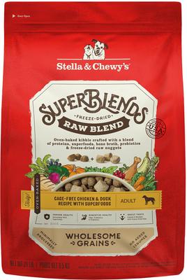 SuperBlends Raw Blend Wholesome Grains Cage-Free Chicken & Duck Recipe with Superfoods Dry Dog Food, 21-lb bag