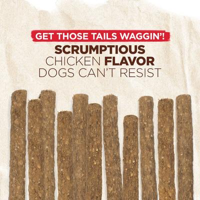 Natsticks Chicken High-Protein Chewy Sticks Dog Treats, 32 count