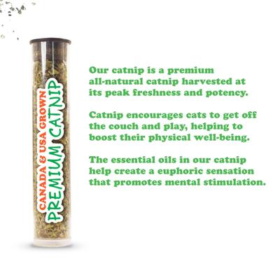 Bundle: Meowijuana Purrple Passion Catnip & Silvervine Blend Catnip, 0.917-oz bottle + Meowijuana Refillable Get Smoked Catnip Fish Cat Toy