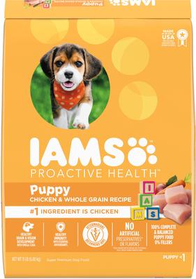 Paquete: Iams MiniChunks Small Kibble + Alimento seco para perros ProActive Health Smart Puppy Original
