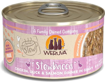 Classic Cat Stewbacca Chicken, Duck & Salmon in Gravy Stew Canned Cat Food, 2.8-oz can, case of 12