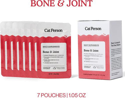 Bone & Joint Chicken & Shrimp Puree Lickable Joint Supplement for Cats, 1.05-oz pouch, case of 7