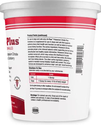 Potassium Citrate Plus Cranberry Granules for Dogs & Cats, 300g