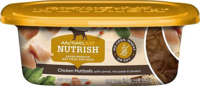 Chicken Muttballs with Pasta Wet Dog Food, 8-oz tub, case of 8