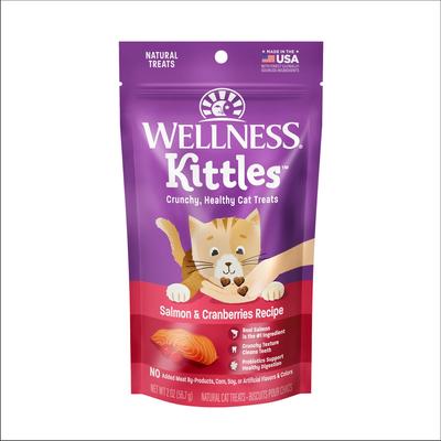 Bundle: Wellness Healthy Indulgence Gravies Grain-Free Variety Pack Food Pouches + Kittles Grain-Free Salmon & Cranberries Recipe Crunchy Cat Treats