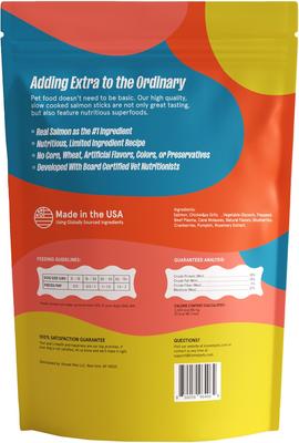 Slow Cooked Salmon Sticks Jerky Dog Treats, 14-oz bag