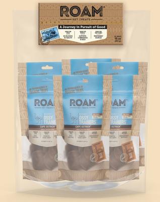 Ossy Trainers Premium Jerky Ostrich Dog Treats, 1-lb bag