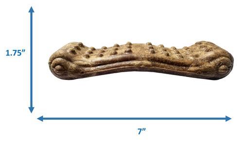 Nothin' to Hide Dental Wave 7-inch Beef Flavor Dog Chew, 1 count