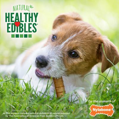 Healthy Edibles All-Natural Long Lasting Turkey & Apple Dog Chew Treats, Small, 4 count