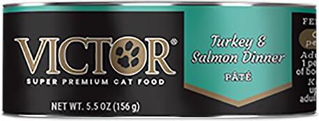 Turkey & Salmon Dinner Pate Wet Cat Food or Topper, 5.5-oz, case of 24