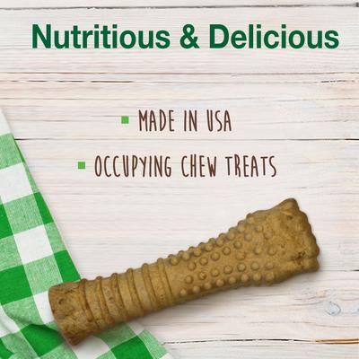 Healthy Edibles All-Natural Long Lasting Peanut Butter Flavor Dog Chew Treats, 1 count, X-Large/Souper