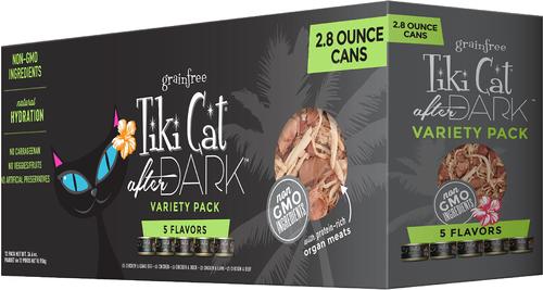 After Dark Variety Pack Grain-Free Wet Cat Food, 2.8-oz tray, case of 18