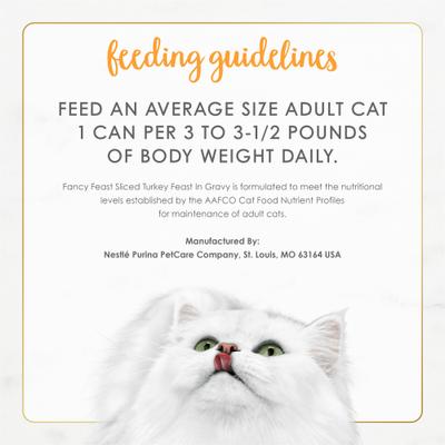 Sliced Turkey Feast in Gravy Canned Cat Food, 3-oz, case of 24