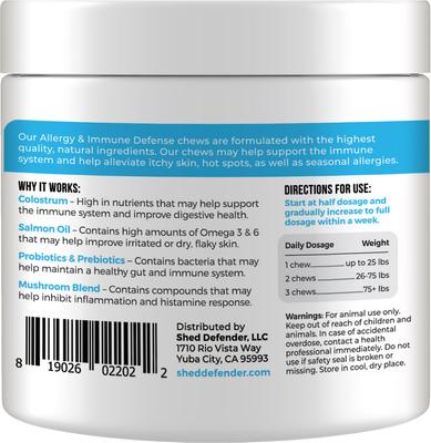 Allergy & Immune System Defense Soft Chew Dog Supplement, 90 count