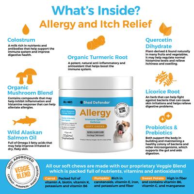 Allergy & Immune System Defense Soft Chew Dog Supplement, 90 count