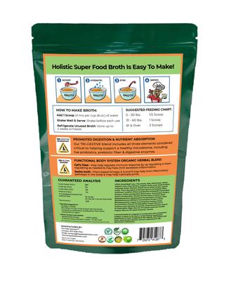 Holistic Super Food Broth Immune Support Beef Flavor Concentrate Powder Beef Flavor Dog & Cat Supplement, 4.5-oz bag