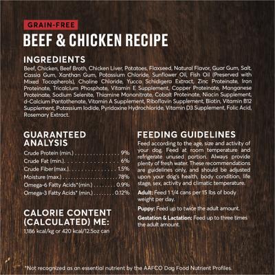 Bundle: American Journey Beef Recipe + Beef & Chicken Recipe Canned Dog Food