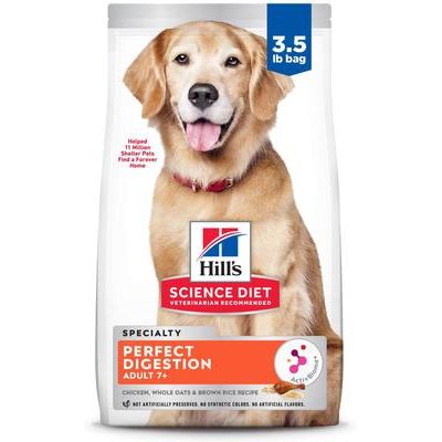 Alimento seco para perros mayores de 7 años Perfect Digestion con pollo, bolsa de 3.5 lb