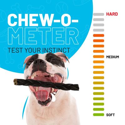 12-inch Collagen Braid Dog Natural Chew Treats, 3 count