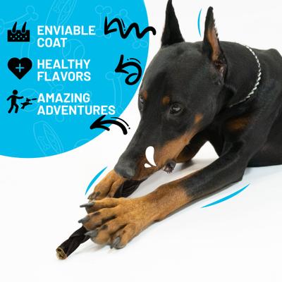 12-inch Collagen Braid Dog Natural Chew Treats, 3 count