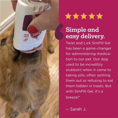 Twist & Lick SimPill Beef Flavor Pill Hiding Dog Treat, 2.3-fl oz Dispenser