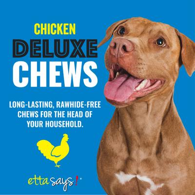 Deluxe Hide-Free Long-Lasting 7" Chicken Recipe Dog Chew