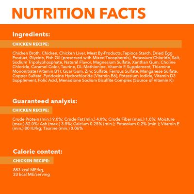 Perfect Portions Healthy Adult Chicken Recipe Grain-Free Cuts in Gravy Wet Cat Food Trays, 2.6-oz, case of 24 twin-packs