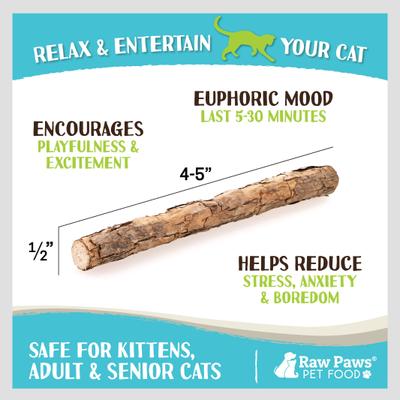 Juguete masticable para gatos Silvervine Sticks, 30 unidades