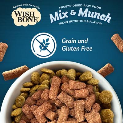 Mix & Munch Raw High-Protein Grain-Free Chicken & Rabbit Freeze-Dried Cat Food, 12.35-oz bag