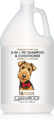Professional Oatmeal & Coconut 2-in-1 Dog Shampoo & Conditioner, 16-fl oz bottle