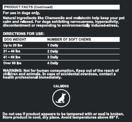 Beef Flavored Calming Supplement for Dogs, 90 count