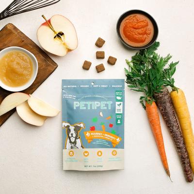 Allergy + Immunity with Quercetin & Omega 3 Apple & Carrot Flavored Soft Chew Allergy Supplement for Dogs, 7-oz bag