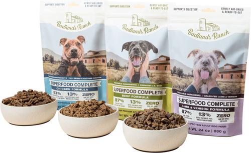 Superfood Complete Variety Pack Grain-Free Air-Dried Dog Food, 11.5-oz bag, case of 3