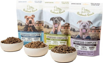 Superfood Complete Variety Pack Grain-Free Air-Dried Dog Food, 11.5-oz bag, case of 3