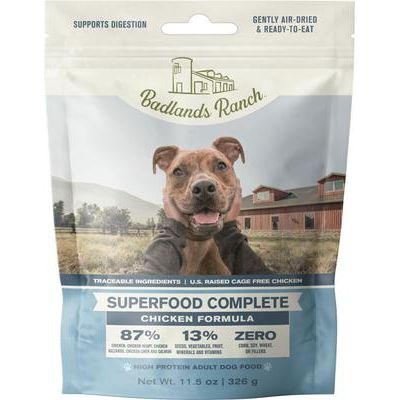 Alimento para perros Superfood Complete Variety Pack, sin cereales, secado al aire, bolsa de 11.5 oz, caja de 3